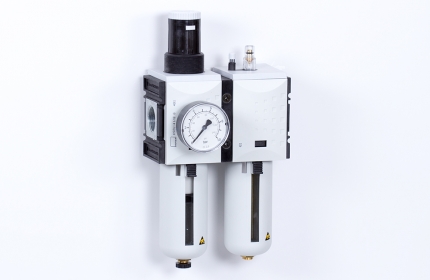 FRL-unit - 8 bar - 5 micron + Pressure gauge (FS-4)