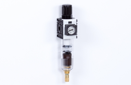 Filter-regulator - automatic drain - 8 bar - 5 micron + Pressure gauge (FS-0)